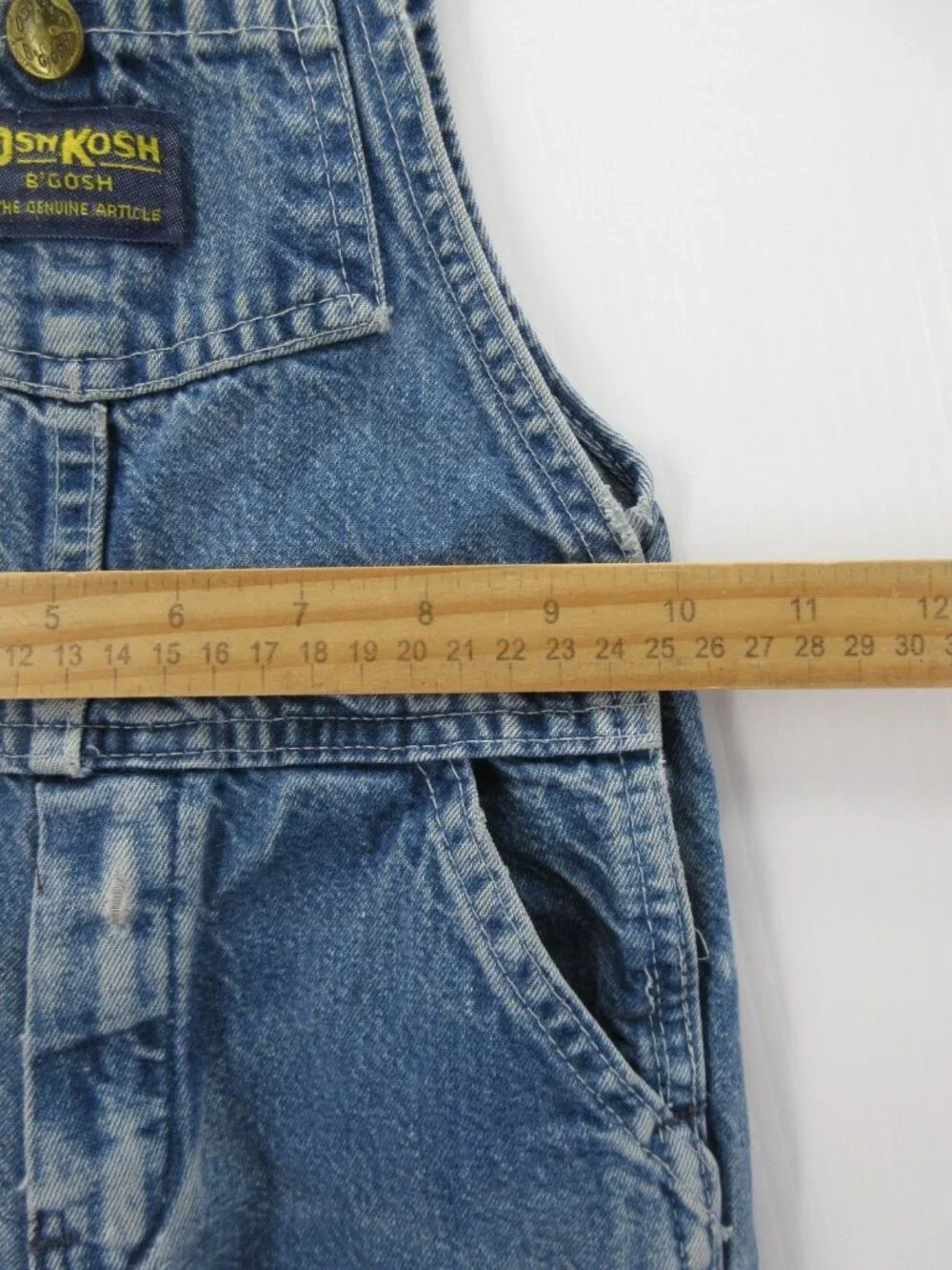 VINTAGE OshKosh Bgosh Overalls Toddler 2T Vestbak Bib Denim 80s 90s Kids *